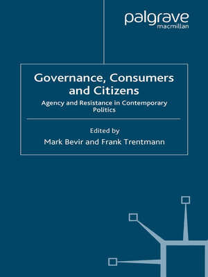 cover image of Governance, Consumers and Citizens